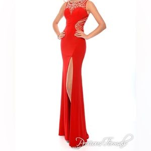 Precious Formals elegant red dress